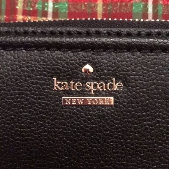 Brand New Kate Spade Dani Black Genuine Leather Patterson Drive Zippered Wallet - Picture 2 of 12